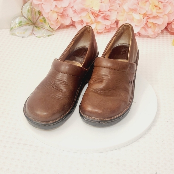 Born Slip On Clog Wedge Casual Comfort Size 8M - Picture 1 of 10